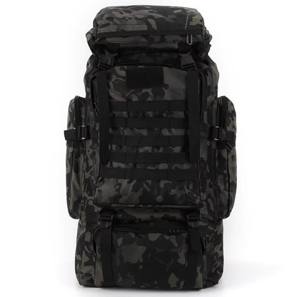 80L Tactical Bag Large Capacity Camouflage Mountaineering Backpack Waterproof Climbing Rucksack Oxford Cloth Sports Knapsack
