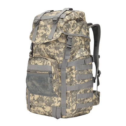 Molle 60L Camping Backpack Tactical Bag Large Waterproof Backpacks Camouflage Hiking Men Outdoor Bags XA281WA