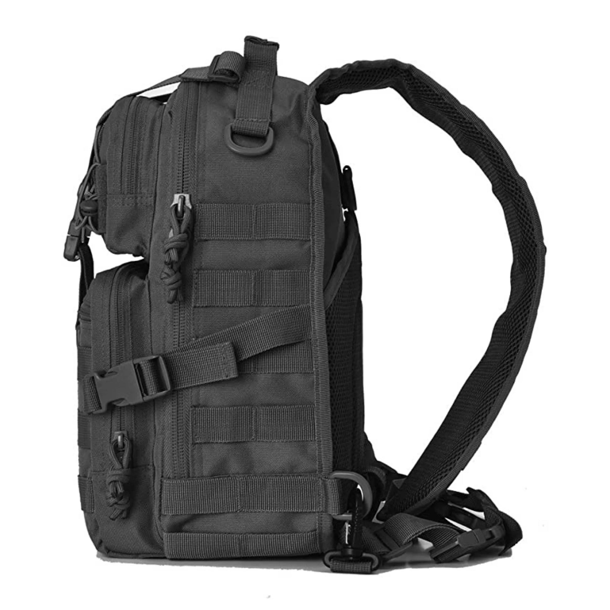 Jupitergear Tactical Military Sling Backpack 15L Shoulder Bag Molle Outdoor Daypack Backpack with Adjustable Strap