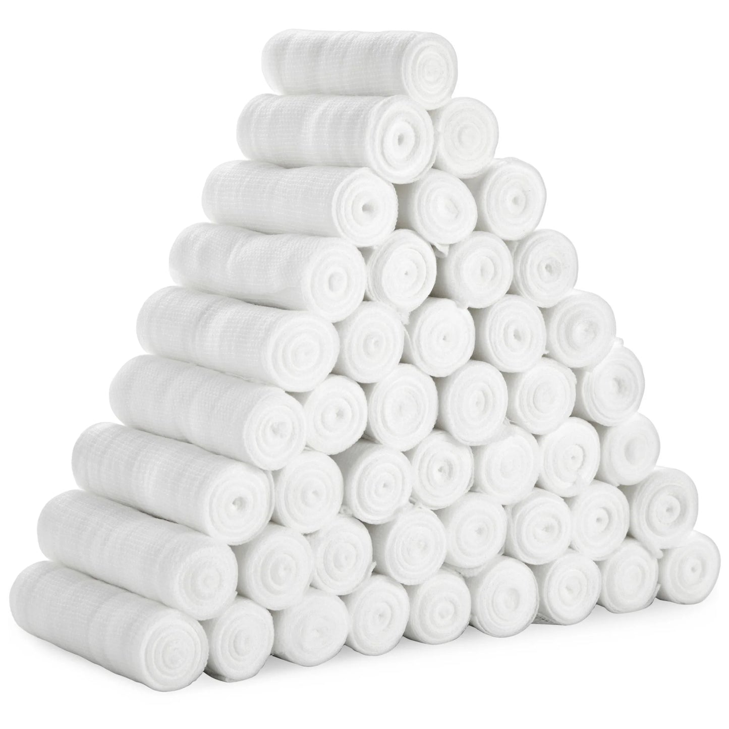 48 Pack 4 Inch Gauze Bandage Roll, Rolled Gauze Wrap (2.6 Yards)