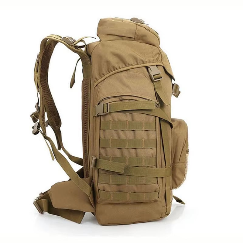 Molle 60L Camping Backpack Tactical Bag Large Waterproof Backpacks Camouflage Hiking Men Outdoor Bags XA281WA