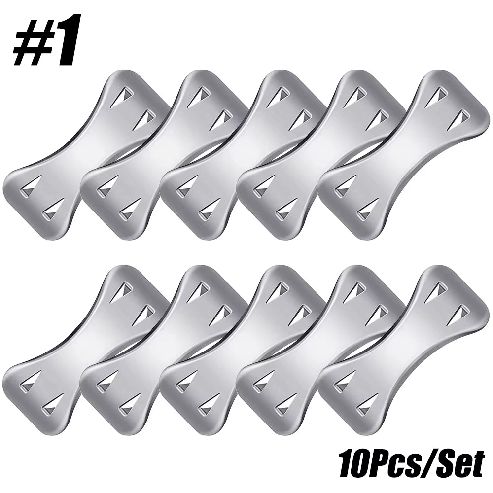 10Pcs/Set Bandage Wrap Clips Replacement Elastic Bandage Wrap Stretch Metal Clips Fixation Clamps Hooks First Aid Kit for Sport