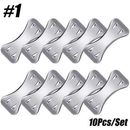 10Pcs/Set Bandage Wrap Clips Replacement Elastic Bandage Wrap Stretch Metal Clips Fixation Clamps Hooks First Aid Kit for Sport