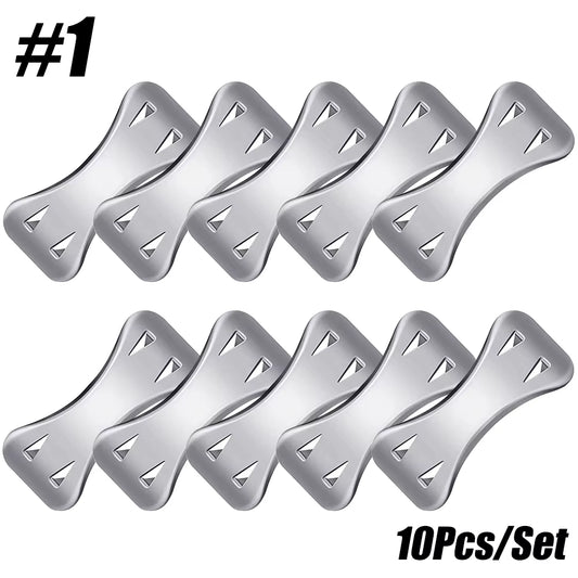 10Pcs/Set Bandage Wrap Clips Replacement Elastic Bandage Wrap Stretch Metal Clips Fixation Clamps Hooks First Aid Kit for Sport